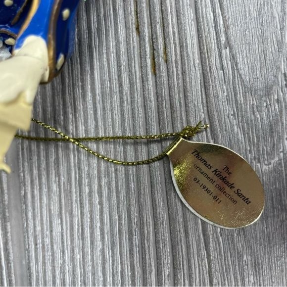 Thomas Kinkade Heirloom Santa ornament old world Santa with bird house Christmas - Picture 8 of 8